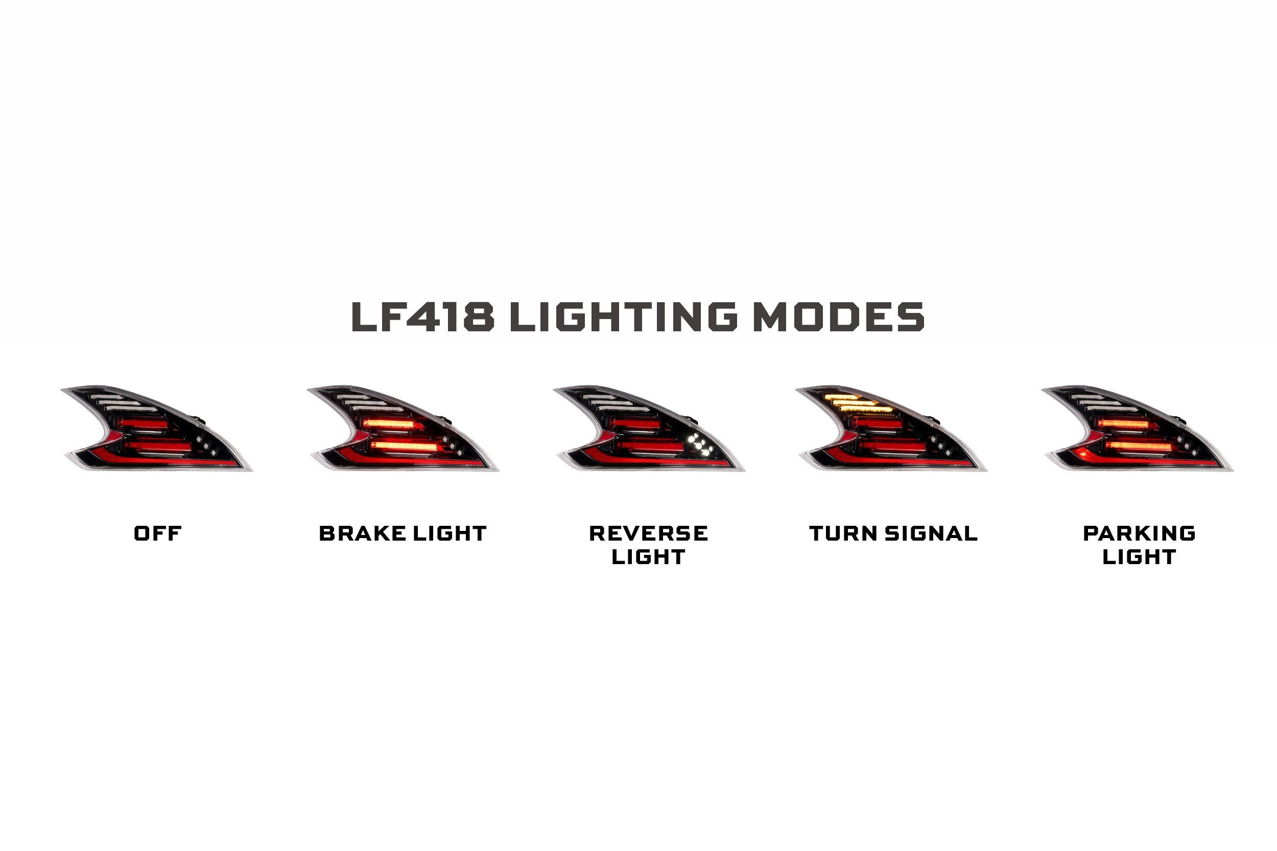 LF418 | Morimoto XB LED Tail Lights Gen 2 09-21 Nissan 370Z Black Red
